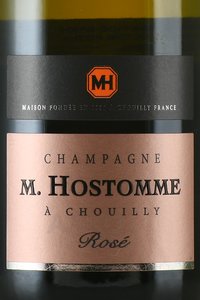 Champagne M. Hostomme Brut Rose Champagne AOC - шампанское Шампань М. Остом Розе 0.75 л брют розовое