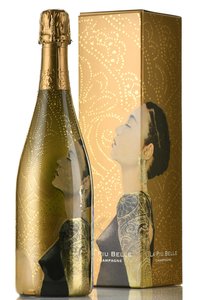 Champagne La Piu Belle - шампанское Шампань Ля Пью Белль 0.75 л белое брют в п/у