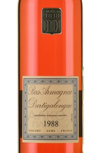 Dartigalongue Bas Armagnac - арманьяк Дартигалон 1988 год 0.5 л в д/у