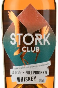 Stork Club Full Proof Rye - виски зерновой Сторк Клаб Фул Пруф Рай 0.5 л