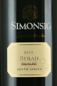 Simonsig Merindol Syrah - вино Мериндол Сира Симонсиг 0.75 л красное сухое