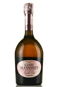 Aristov Cuvee Alexander Rose de Pinot - вино игристое Аристов Кюве Александр Розе де Пино розовое экстра брют 0.75 л