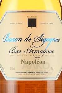 Baron de Sigognac Napoleon - арманьяк Барон де Сигоньяк Наполеон 0.7 л