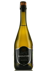 Bagrationi Reserve - вино игристое Багратиони Резерв 0.75 л белое полусухое в тубе