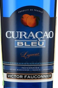 Victor Fauconnier Blue Curacao - ликер Виктор Фоконье Блю Кюрасао 0.7 л