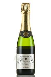 Champagne Palmer & Co Brut Reserve - шампанское Шампань Пальмер энд Ко Брют Резерв 0.375 л белое брют