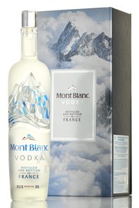 Mont Blanc - водка Монблан 0.7 л в п/у + 2 стопки