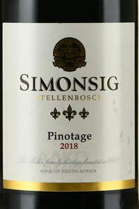 Simonsig Pinotage - вино Симонсиг Пинотаж 0.75 л красное сухое