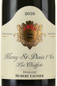 Hubert Lignier Morey-Saint-Denis Premier Cru Les Chaffots - вино Юбер Линье Море-Сен-Дени Премье Крю Ле Шафо 0.75 л красное сухое