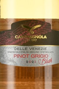 Pinot Grigio Blush delle Venezie DOC - вино Пино Гриджо дель Венеция Блаш ДОК 0.75 л розовое полусухое