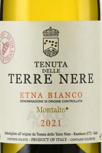 Terre Nere Etna Bianco Montalto DOC - вино Терре Нере Этна Бьянко Монтальто ДОК 0.75 л белое сухое