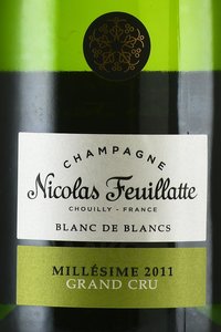 Nicolas Feuillatte Grand Cru Brut Blanc de Noirs - шампанское Николя Фейатт Гран Крю Брют Блан де Нуар 0.75 л белое брют в п/у