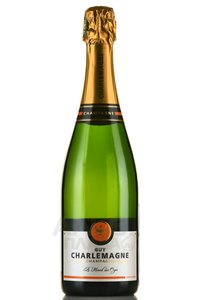 Champagne Guy Charlemagne Demi-Sec - шампанское Шампань Ги Шарлемань Деми-Сек 0.75 л белое полусухое