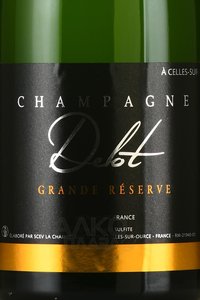 Champagne Delot Grande Reserve Brut - шампанское Шампань Дело Гранд Резерв Брют 1.5 л белое брют