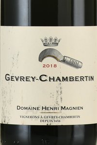 Henri Magnien Gevrey-Chambertin - вино Анри Маньян Жевре-Шамбертен 2018 год 0.75 л красное сухое