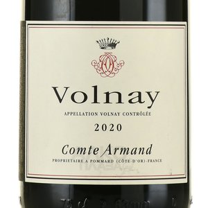 Comte Armand Volnay - вино Комт Арман Вольне 0.75 л красное сухое