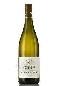 Petit Chablis Domaine Ventoura - вино Пти Шабли Домэн Вентура 0.75 л белое сухое