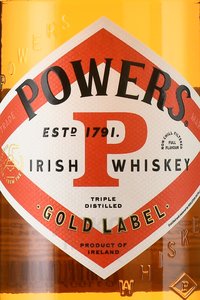 Powers Gold Label - виски Пауэрс Голд Лэйбл 0.7 л