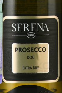 Prosecco Extra Dry Serena 1881 - вино игристое Просекко Экстра Драй Серена 1881 0.2 л белое сухое