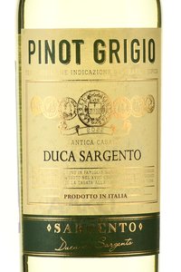Duca Sargento Pinot Grigio - вино Дука Сардженто Пино Гриджио 2022 год 0.75 л белое сухое