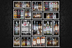 Ром Bacardi белый, золотой и темный в коллекции видов