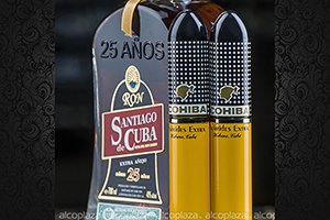 Ром Santiago de Cuba кубинский ром с сигарой
