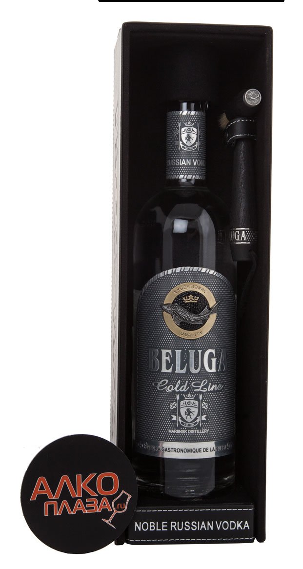 Beluga Gold Line - купить водку Белуга Золотая Линия 0.75 л с кисточкой ...