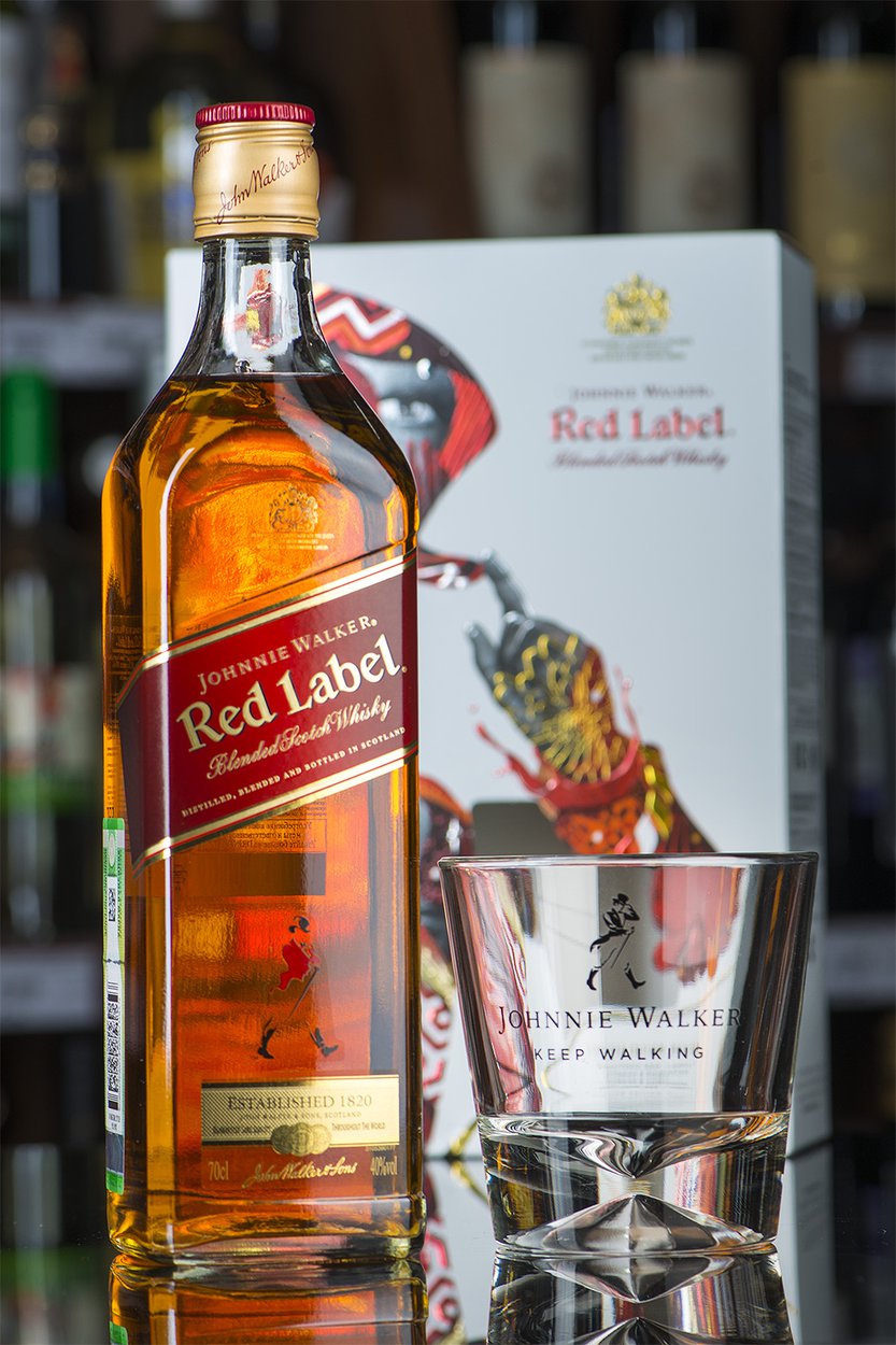 Johnnie Walker Red Label 0.7 + стакан купить виски Джонни Уокер Ред ...