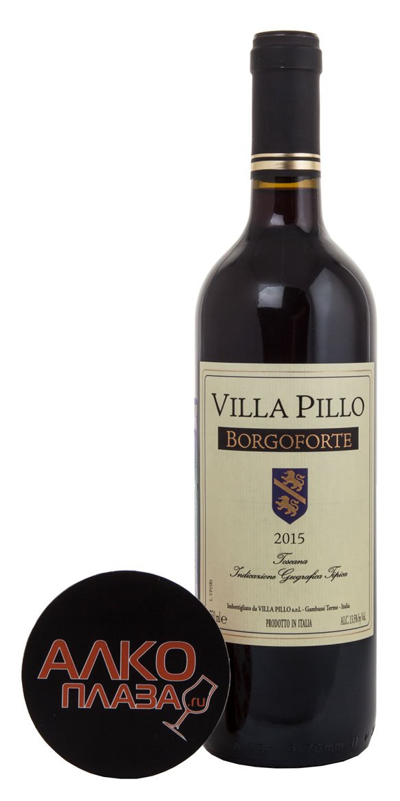 Villa Pillo Borgoforte IGT - вино Вилла Пилло Боргофорте ИГТ 0.75 л красное сухое