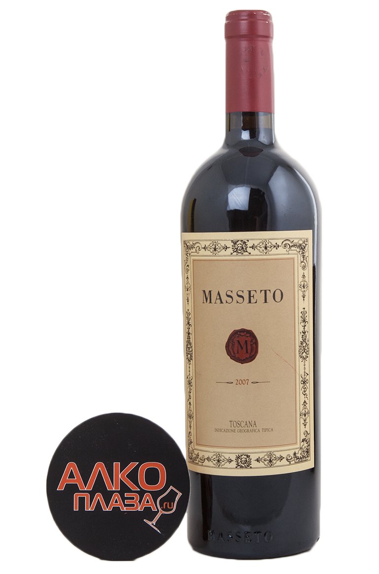 вино Массето 2007 год 0.75 л красное сухое 