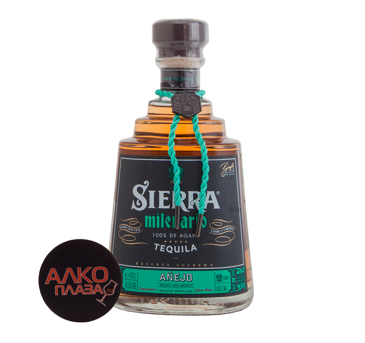 Tequila Sierra milenario Anejo - текила Сиерра Миленарио Аньехо 100% агава 0.7 л