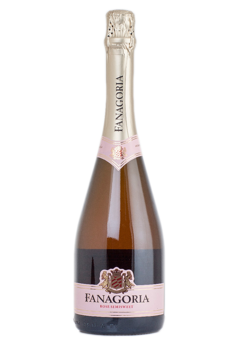 Fanagoria - вино игристое Фанагория 0.75 л розовое полусладкое