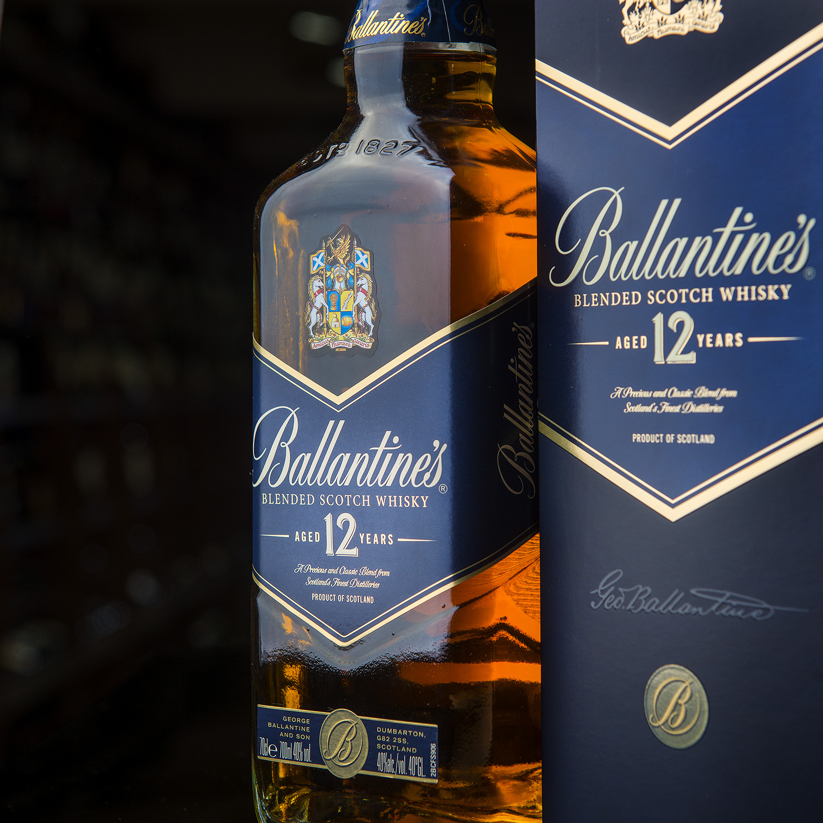 Ballantines 12 years - купить виски Баллантайнс 12 лет 0.7 л - цена