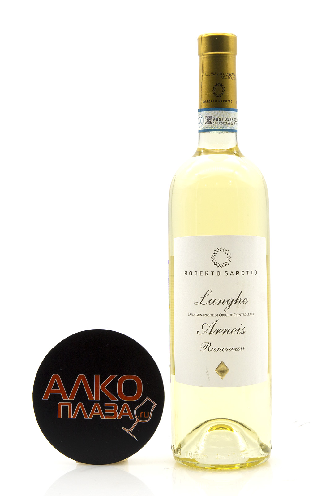 Roberto Sarotto Runcneuv Arneis Langhe DOC - вино Роберто Саротто Рункнеу Арнеис 0.75 л белое сухое