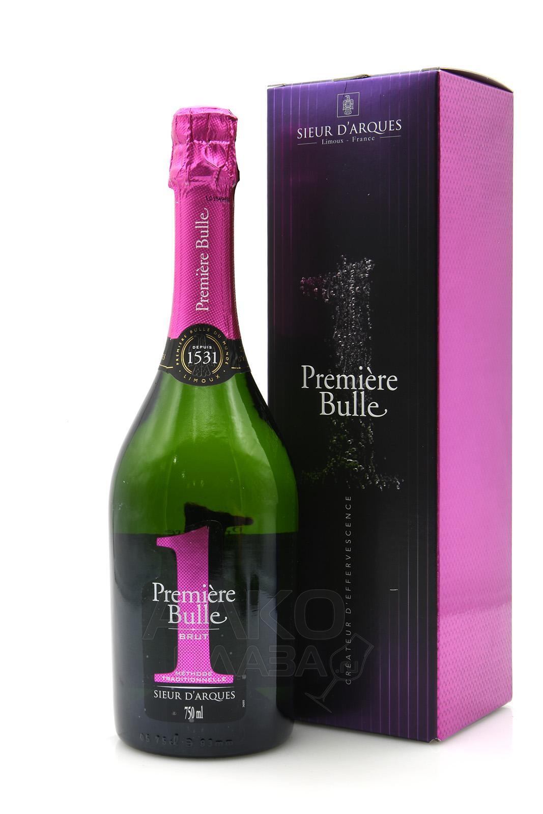 Sieur d`Arques Premiere Bulle Brut Blanquette de Limoux AOC Gift Box - игристое вино Сиёр д`Арк Премьер Бюль Брют Бланкет де Лиму 0.75 л в п/у