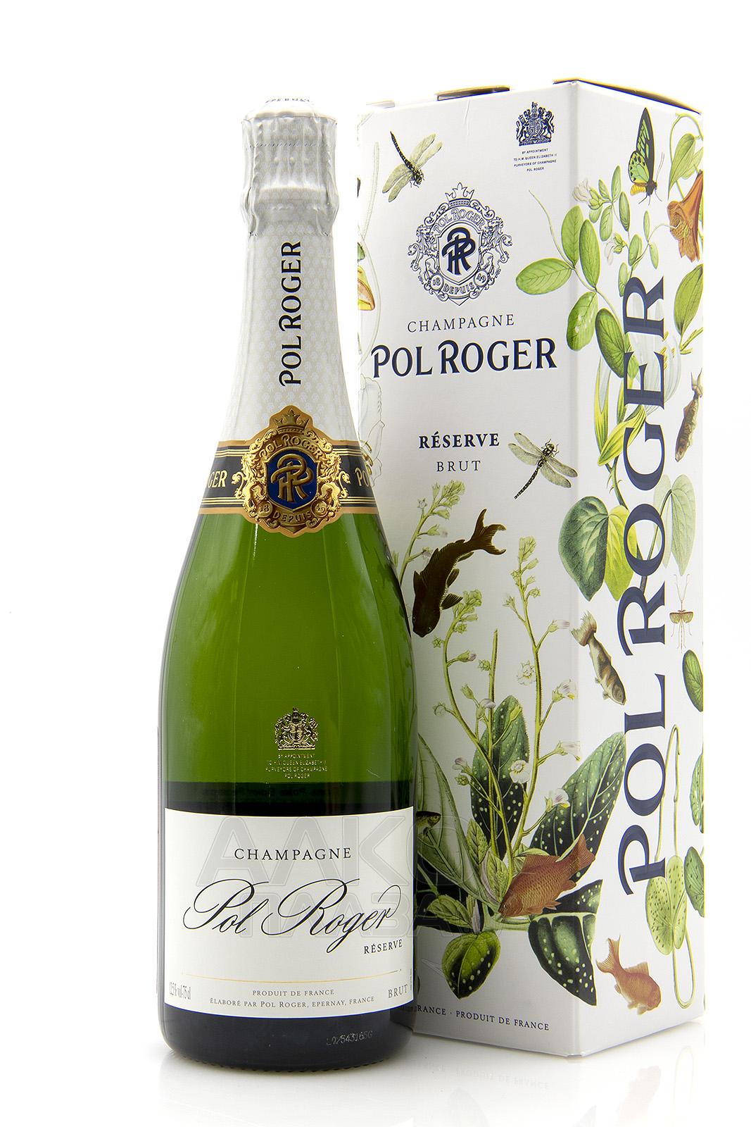 Pol Roger Brut Reserve gift box - купить шампанское Поль Роже Брют ...