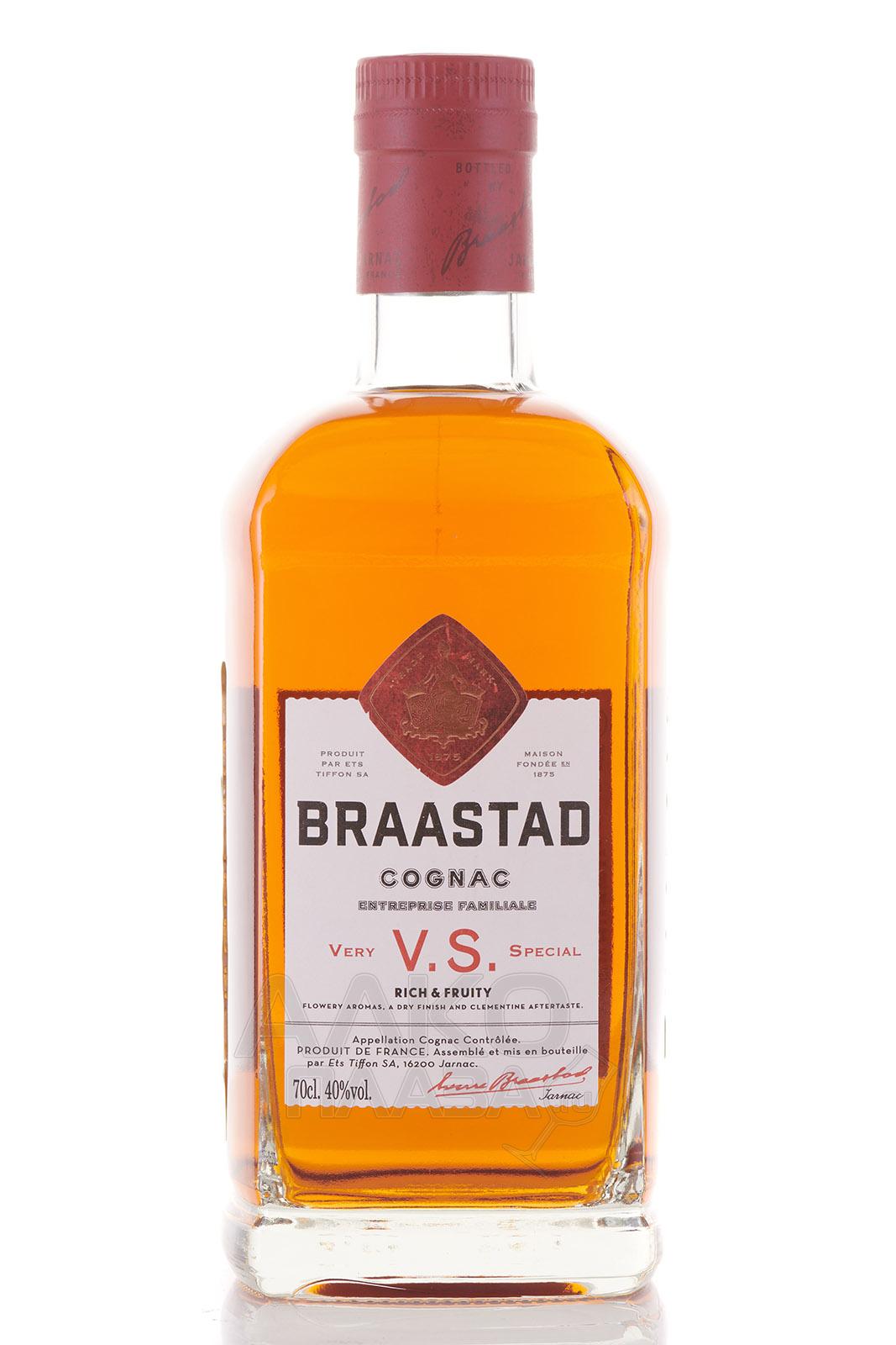 Braastad VS 40% - коньяк Брастад ВС 0.7 л