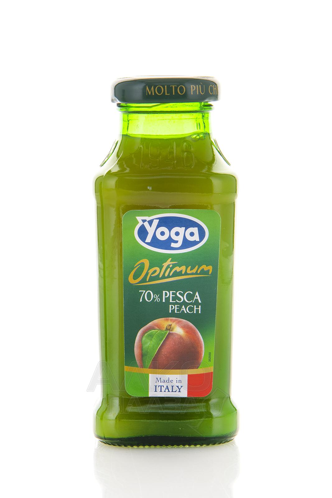 Yoga Optimum Pesca Peach - напиток Йога Оптимум Персик 0.2 л