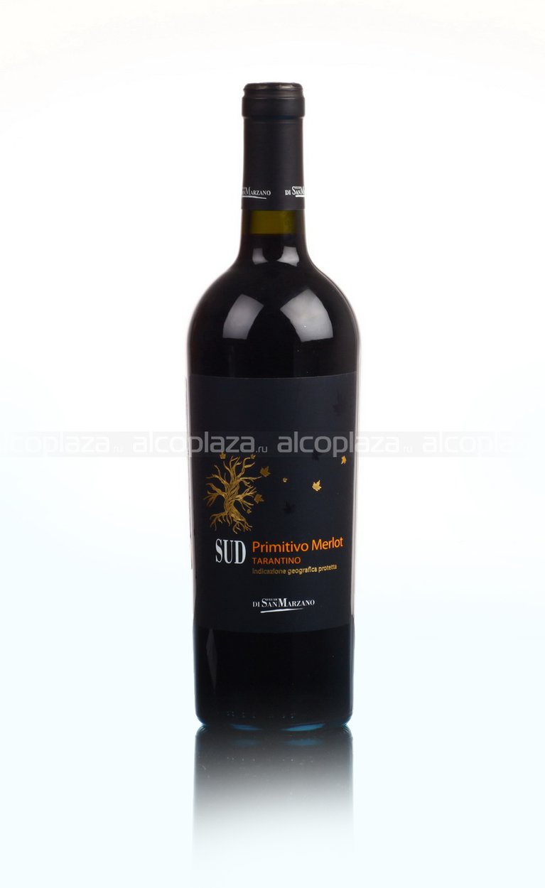 Feudi di San Marzano SUD Primitivo Merlot - вино СЮД Примитиво Мерло 0.75 л красное полусухое