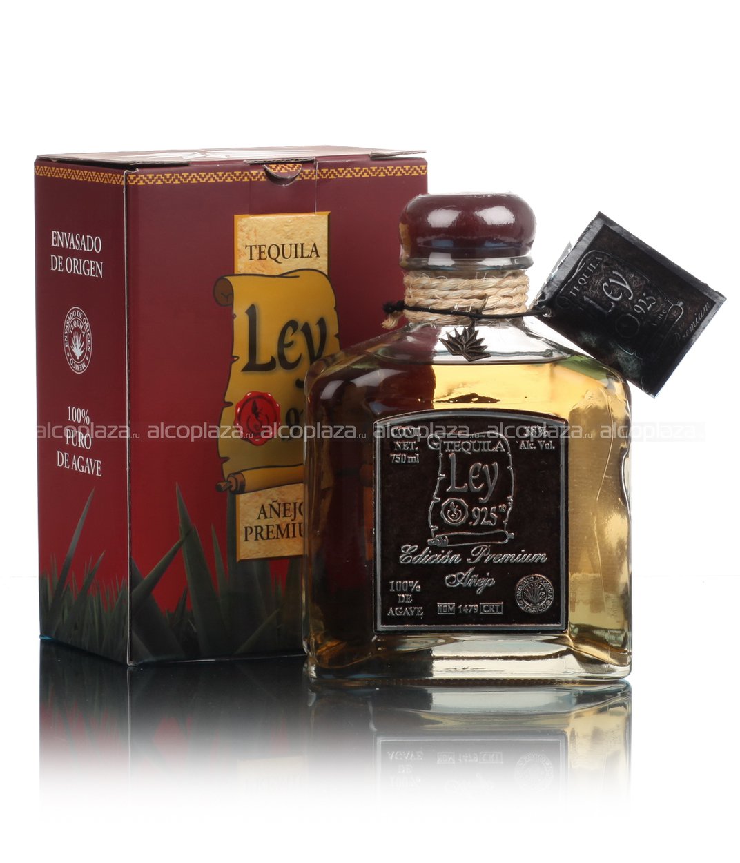 Ley 925 Anejo Premium - купить текилу Лей 925 Аньехо Премиум 0.75 л - цена