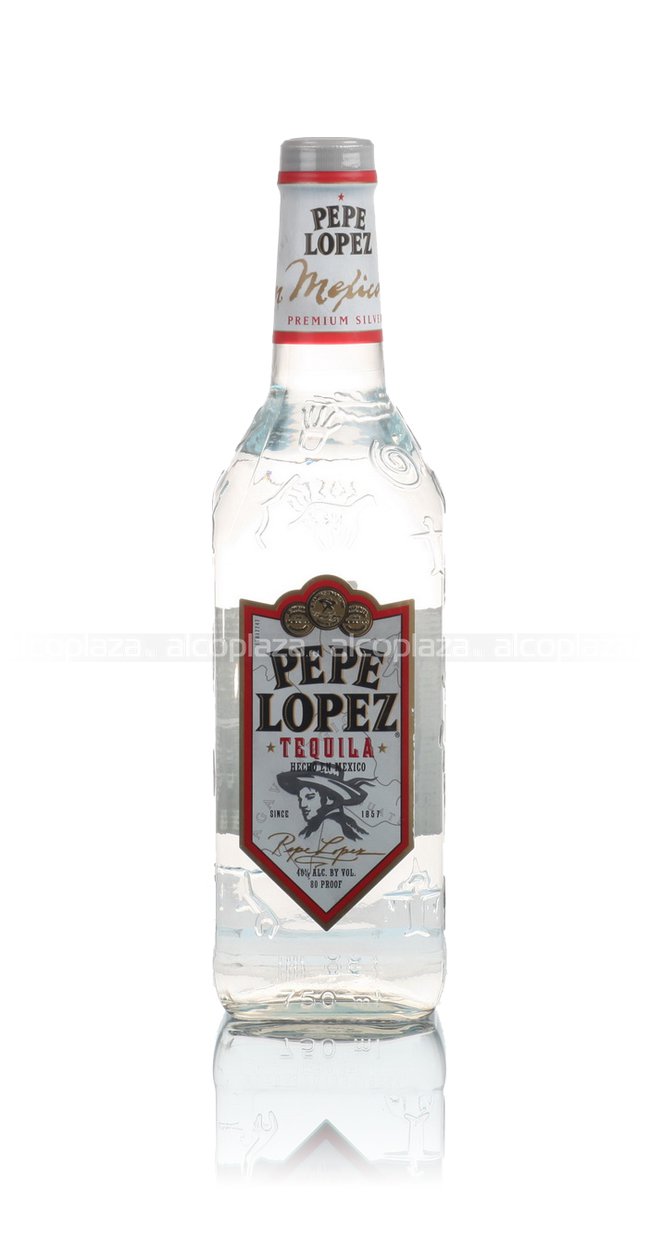 Pepe Lopez Silver - текила Пепе Лопез Сильвер 0.75 л