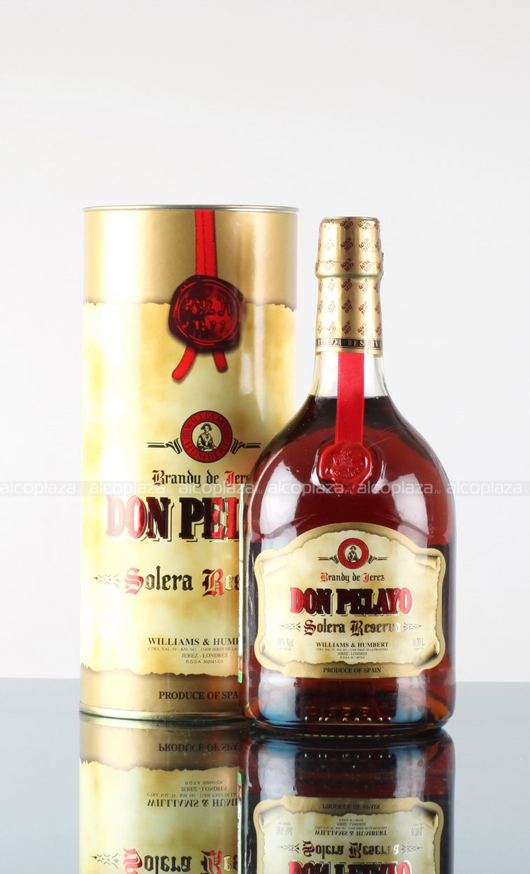 Don Pelayo Solera Reserva - бренди де херес Дон Пелайо 0.7 л