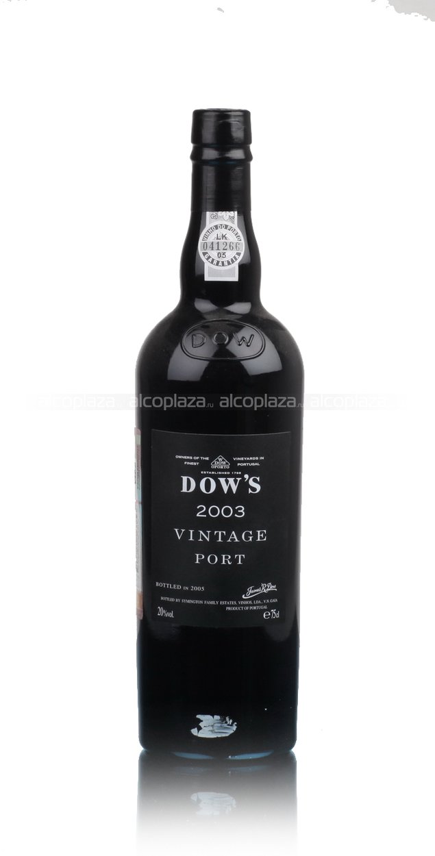 Dow`s Vintage 2003 - портвейн Доуз Винтаж 2003 0.75 л