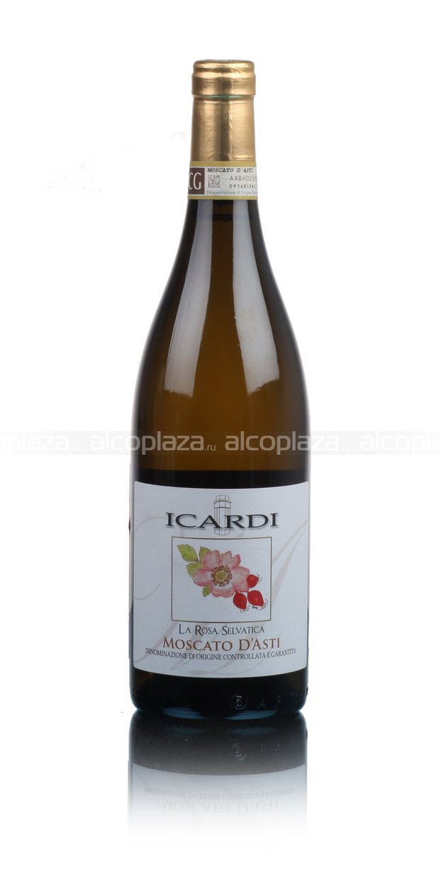 Icardi La Rosa Selvatica Moscato d`Asti - игристое вино Икарди Ля Роза Сельватика Москато д`Асти 0.75 л