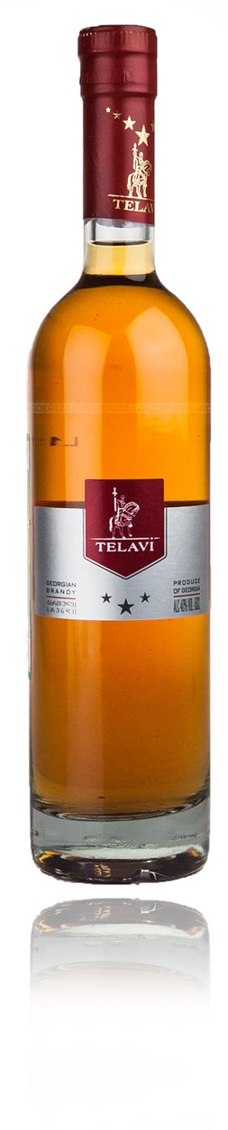 Brandy Telavi 3 stars - бренди Телави 3 звезды 0.5 л