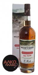 Welche`s Distillery G.Miclo Single Malt Fine Tourbe gift box - виски Велшес Дистеллери Ж.Микло Сингл Молт Файн Турбе 0.7 л в п/у