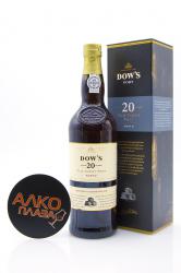 портвейн Dow`s 20 Years Old Tawny 0.75 л в подарочной коробке