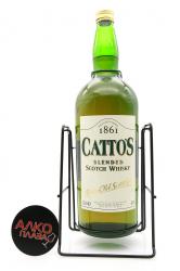 Whisky Cattos 1861 gift box - виски Каттос 1861 4.5 л п/у