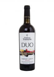 Chateau Tamagne Duo - вино Шато Тамань Дуо 0.75 л полусладкое красное