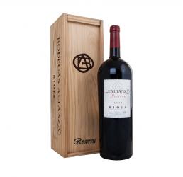 вино Леальтанса Резерва Риоха 1.5 л красное сухое в деревянной коробке